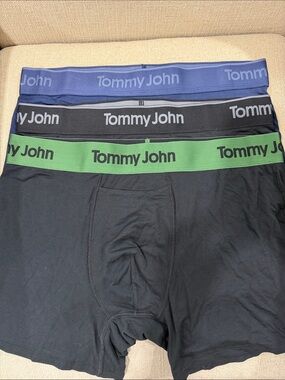 NEW Tommy John 3-Pack Second Skin Stretch Modal Boxer Briefs SZ Large